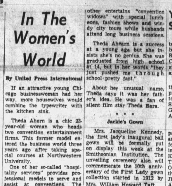 Ahern Theda 19621114 In the Women’s World